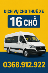 thuê xe 16 chỗ đi Vũng Tàu